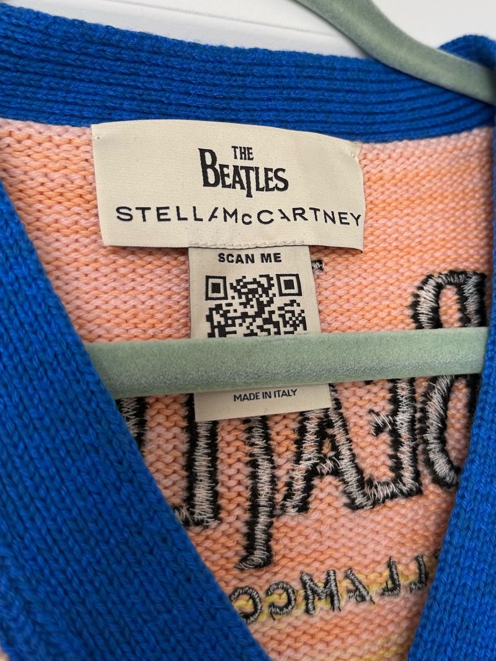 NWOT STELLA MCCARTNEY The Beatles Get Back Cropped Intarsia Cardigan $1,395 M - Picture 8 of 11